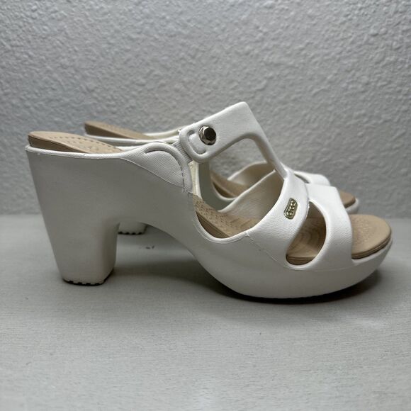 CROCS CYPRUS V HEELED SANDALS - Picture 1 of 7